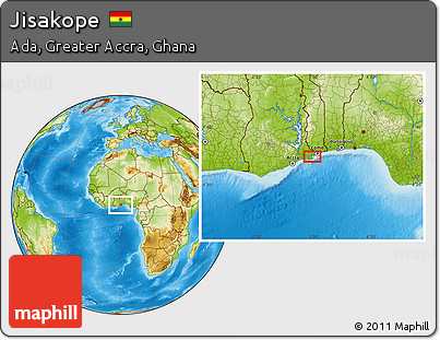 Physical Location Map of Jisakope