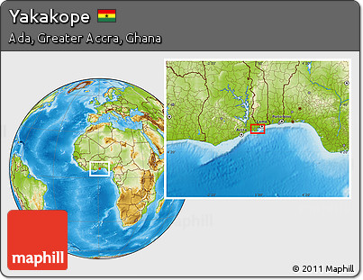 Physical Location Map of Yakakope