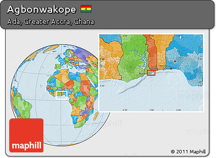 Political Location Map of Agbonwakope