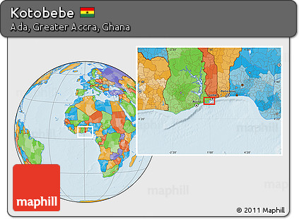 Political Location Map of Kotobebe
