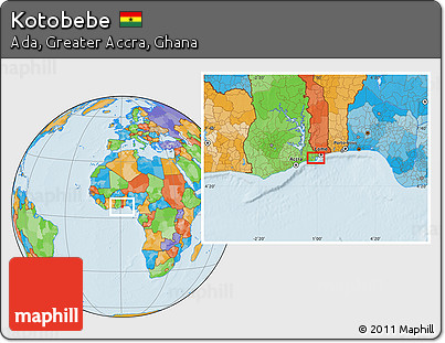 Political Location Map of Kotobebe