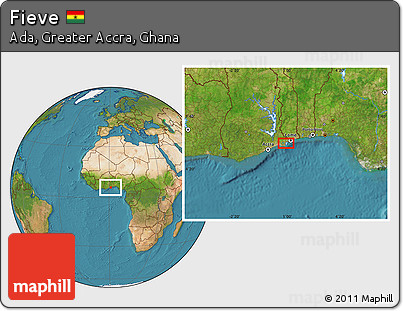 Satellite Location Map of Fieve