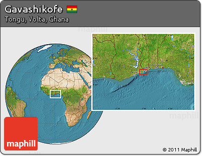 Satellite Location Map of Gavashikofe