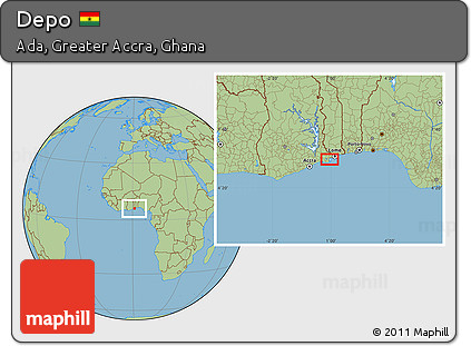 Savanna Style Location Map of Depo