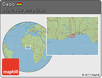 Savanna Style Location Map of Depo