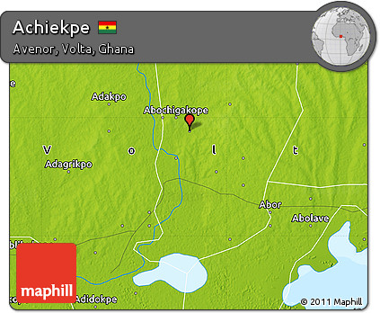 Physical Map of Achiekpe