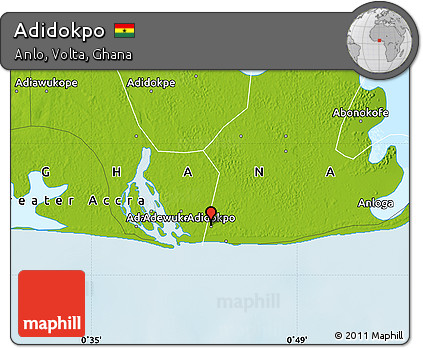 Physical Map of Adidokpo