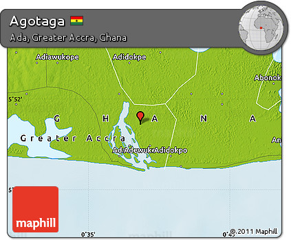 Physical Map of Agotaga