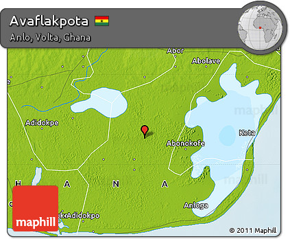 Physical Map of Avaflakpota