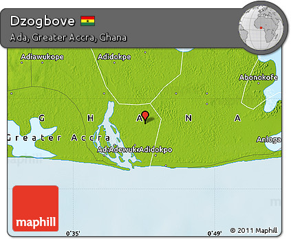 Physical Map of Dzogbove
