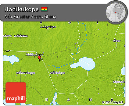 Physical Map of Hodikukope