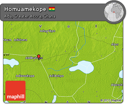 Physical Map of Homuamekope