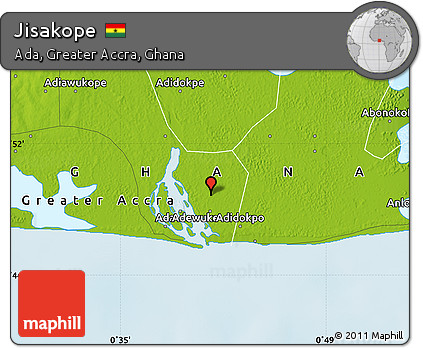 Physical Map of Jisakope