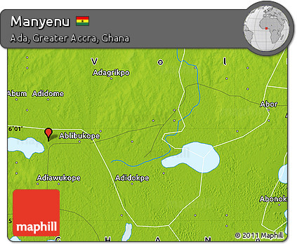 Physical Map of Manyenu