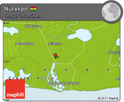 Physical Map of Nutekpo