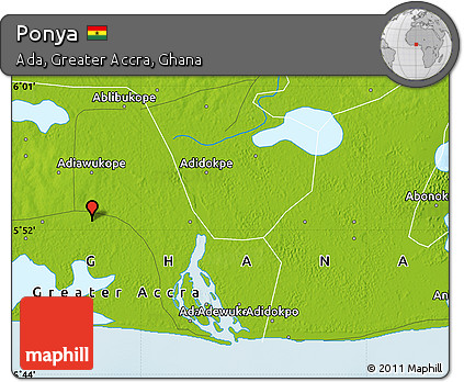Physical Map of Ponya