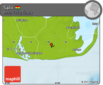 Physical Map of Salo
