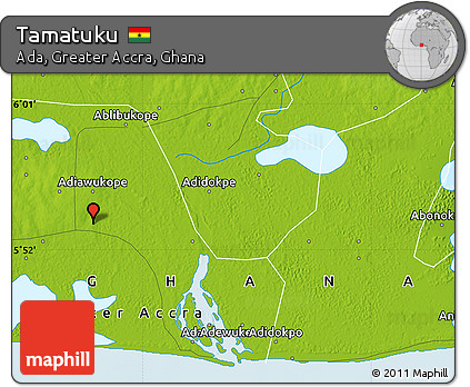Physical Map of Tamatuku