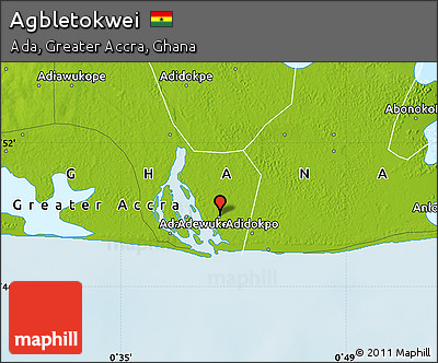 Physical Map of Agbletokwei