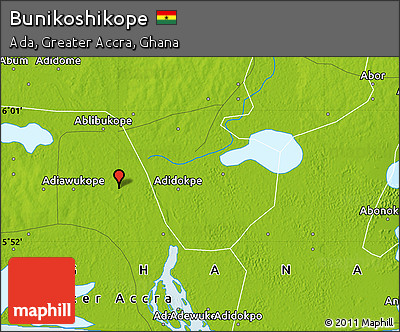 Physical Map of Bunikoshikope