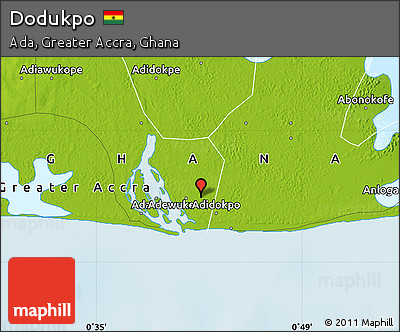 Physical Map of Dodukpo