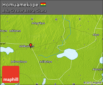 Physical Map of Homuamekope
