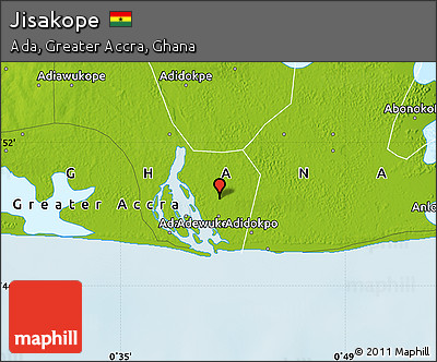 Physical Map of Jisakope