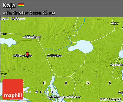 Physical Map of Kaja