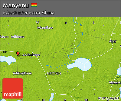 Physical Map of Manyenu