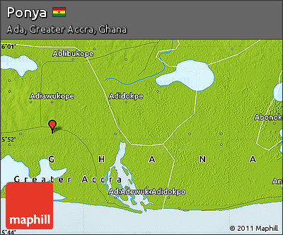Physical Map of Ponya
