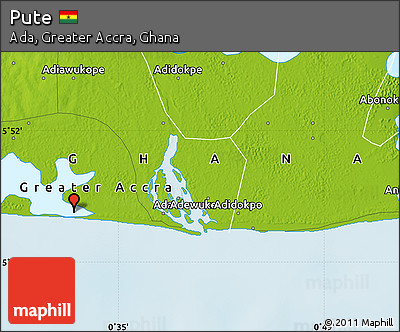 Physical Map of Pute