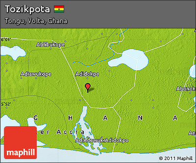 Physical Map of Tozikpota