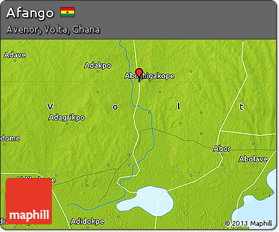 Physical Map of Afango