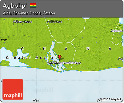 Physical Map of Agbokpi