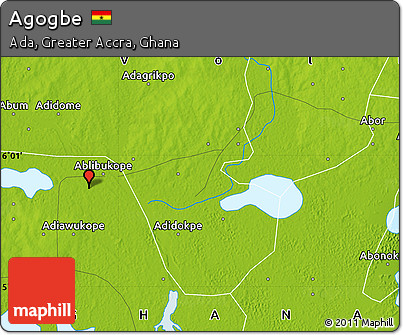 Physical Map of Agogbe