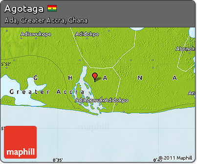 Physical Map of Agotaga