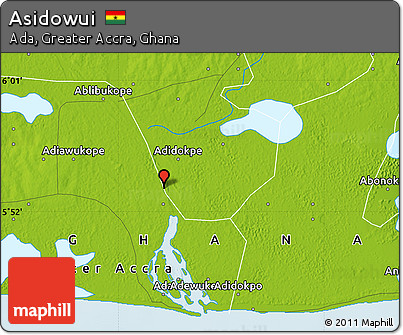 Physical Map of Asidowui