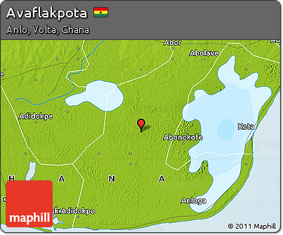 Physical Map of Avaflakpota