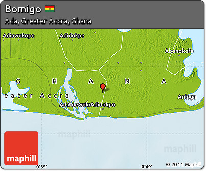 Physical Map of Bomigo