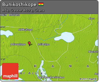 Physical Map of Bunikoshikope