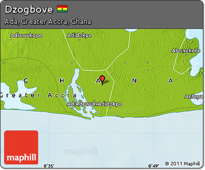 Physical Map of Dzogbove