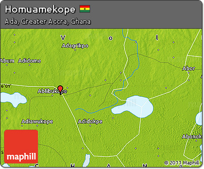 Physical Map of Homuamekope