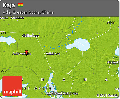 Physical Map of Kaja