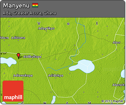 Physical Map of Manyenu