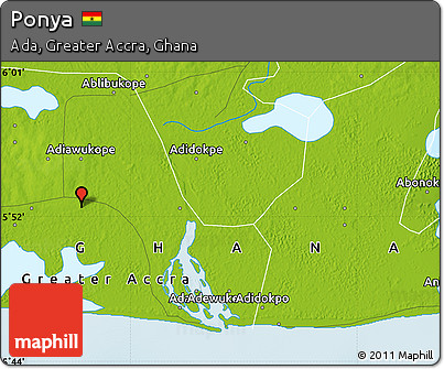 Physical Map of Ponya