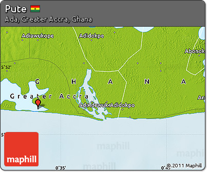 Physical Map of Pute