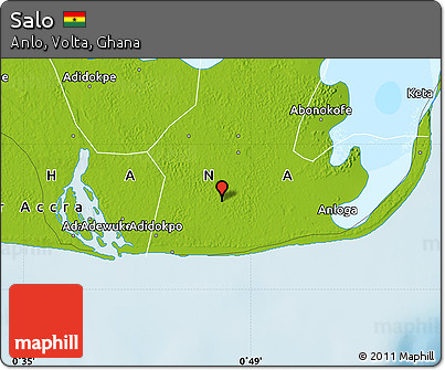 Physical Map of Salo