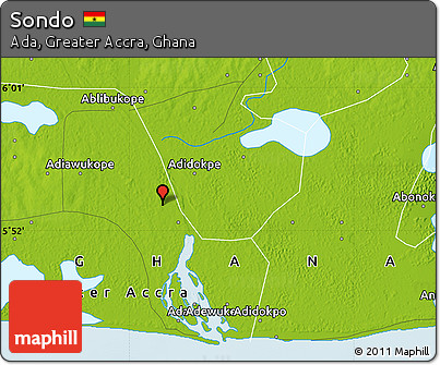 Physical Map of Sondo