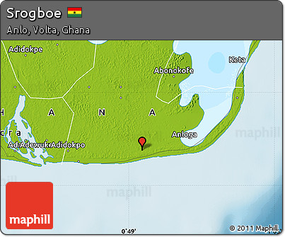 Physical Map of Srogboe