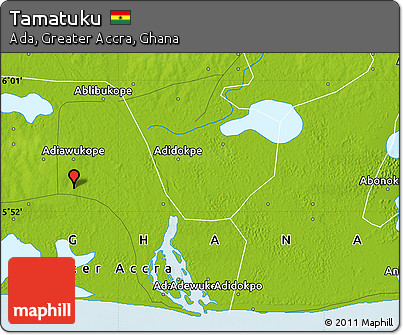 Physical Map of Tamatuku
